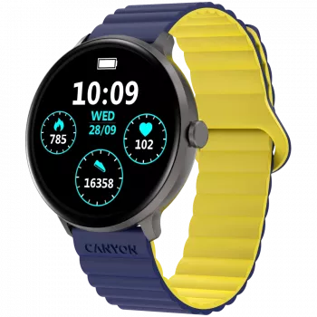 Canyon SW-69 - Jacky - smartwatch - BT - kolor. Wyświetlacz LTPS 1.3 - wodoodporny. IP68 - 25 sportów