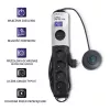 Listwa przeciwprzepięciowa Qoltec 50171 Czarna 7 gniazd AC 230V 1,5m
