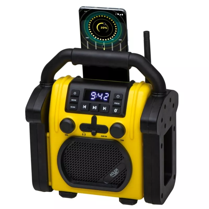 Radio budowlane z Bluetooth - IPX 54 Adler AD 1911