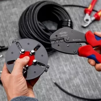 Narzędzie do zaciskania Knipex 97 33 03 MultiCrimp do złączy PV MC4 i MC4 EVO2