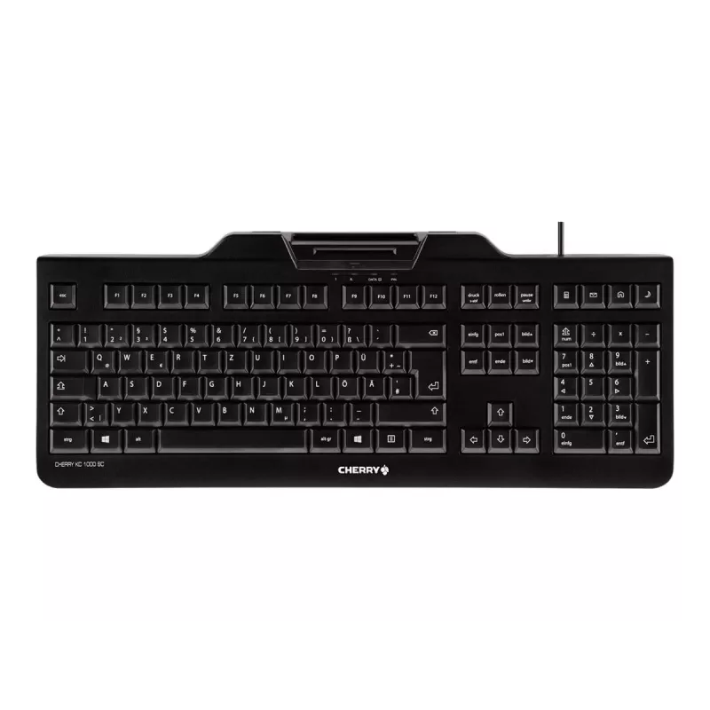 CHERRY KC 1000 SC klawiatura USB QWERTZ szwajcarski czarny