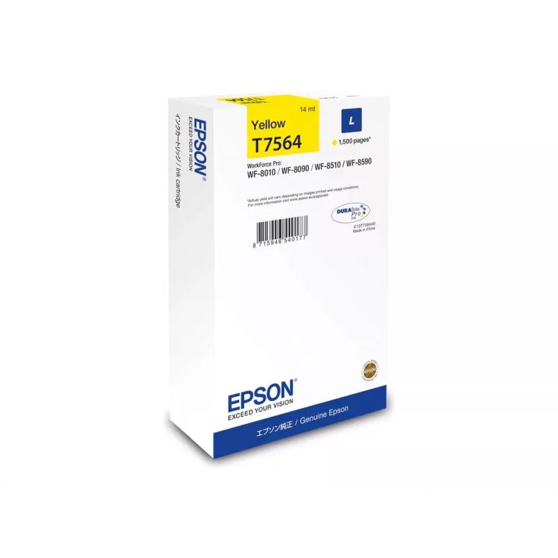 Epson C13T75644N wkład atramentowy 1 szt. Oryginalny High (L) Yield Żółty