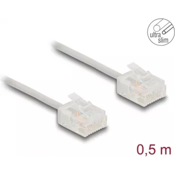 Kabel sieciowy DeLOCK RJ45 Cat.6 0.5 m Szary