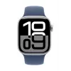Zegarek Series 10 GPS 42 mm Srebrna Aluminiowa Koperta z Denim Sport Band - S/M