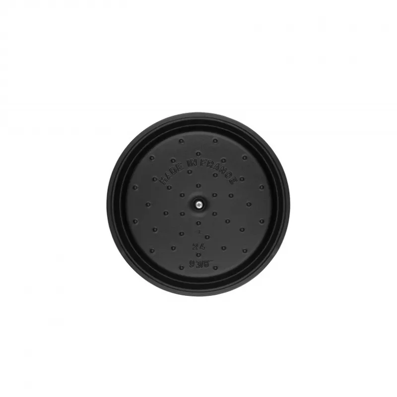 Staub La Cocotte 20cm rund, schwarz, Gusseisen (40509-487-0)