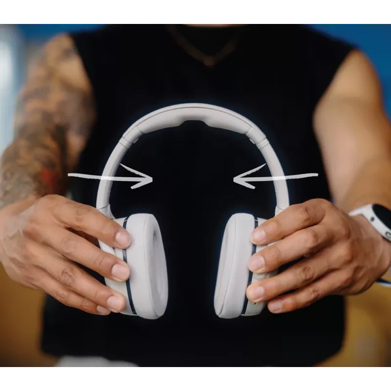 Skullcandy Crusher 540 Aktywne słuchawki nauszne, Szary beton