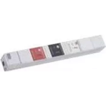 Bachmann Inline PDU Basic - ochrona przeciwprzepięciowa (Rack - do montażu w szafie) - AC 400 V - 3 fazy - 1U - przewód 1,0 m (800.2546)