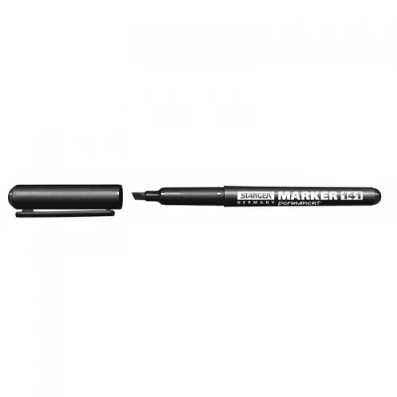 Permanentny marker Stanger M141, czarny tusz, końcówka 1–3 mm