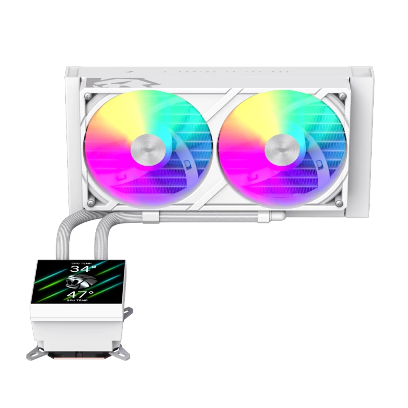 Chłodzenie cieczą CPU Gamemax | GLACIER 240 LCD WH | Intel, AMD