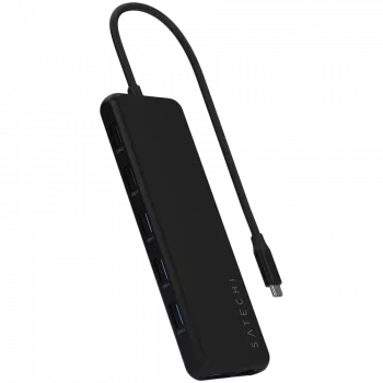Wieloportowy adapter USB-C Satechi ST-P3D13K 13-w-1 z obsługą trzech wyświetlaczy