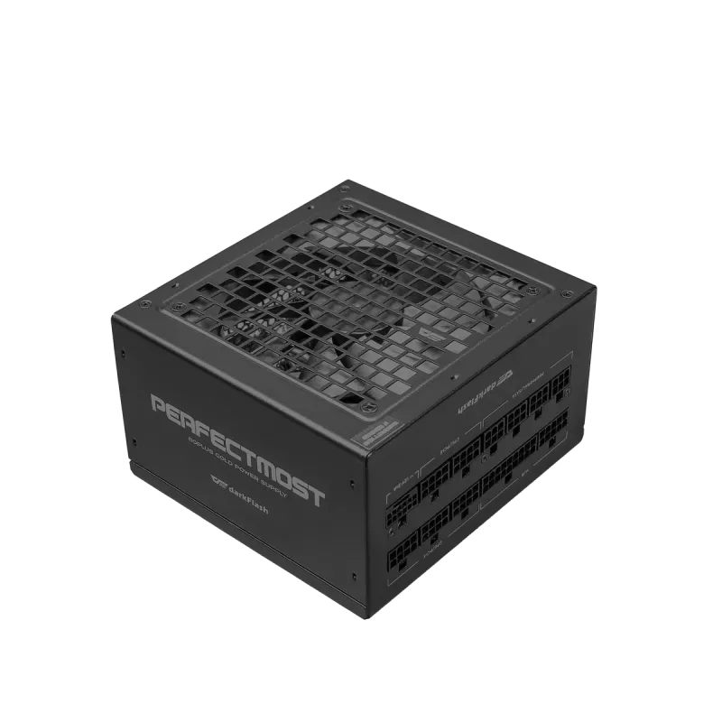 Zasilacz DarkFlash PMT1250 Czarny — ATX PSU do PC, 1250 W, kable w oplocie
