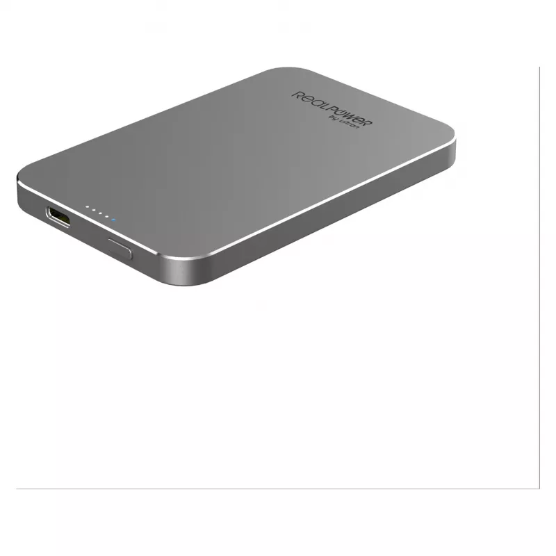 RealPower Powerbank PB-5000 MAG Szary 5.000mAh
