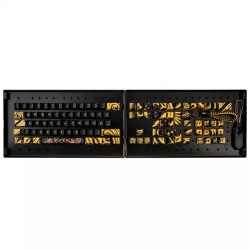 Zestaw keycapów Triton TIGER SKETCH Limited — materiał PBT, układ niemiecki (DE)