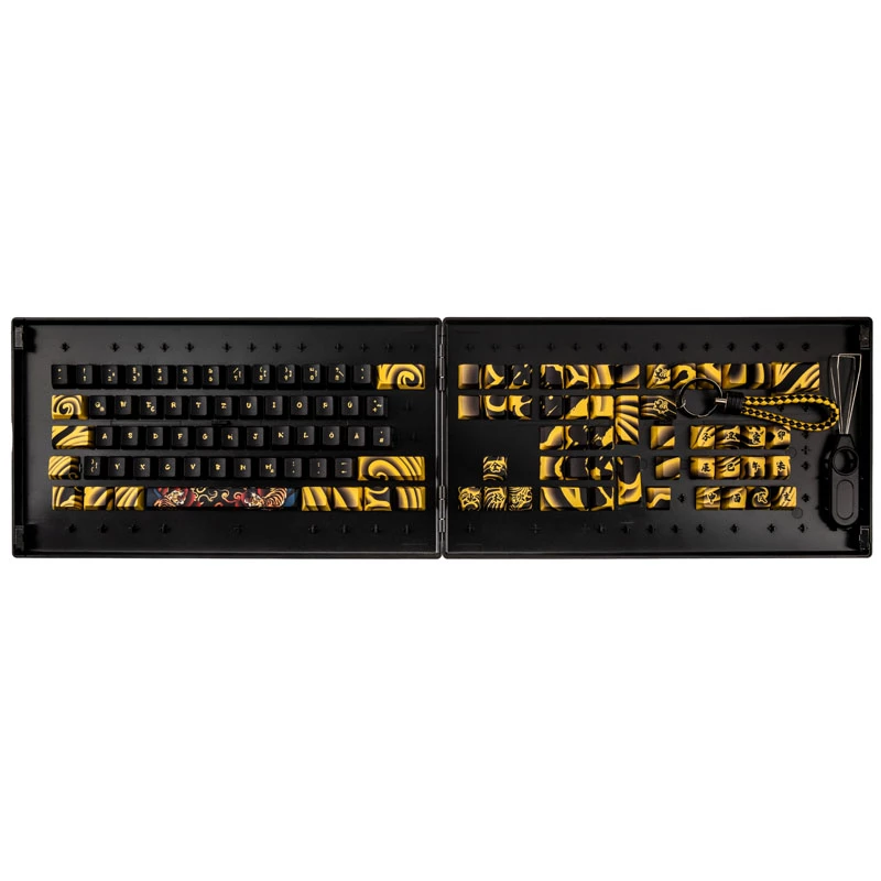 Zestaw keycapów Triton TIGER SKETCH Limited — materiał PBT, układ niemiecki (DE)