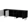 Chest of drawers cama meble Cama 4D MOUNTAIN 204x40x72 cm — Czarny & gold, MDF/particle board