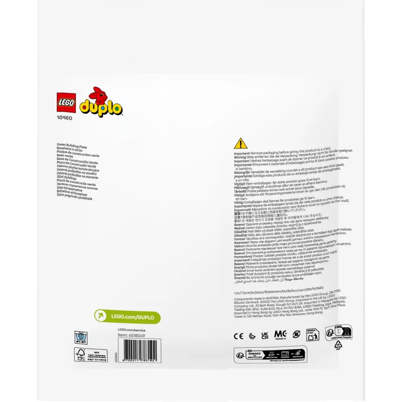 LEGO DUPLO 10460 Zielona Płyta Konstrukcyjna