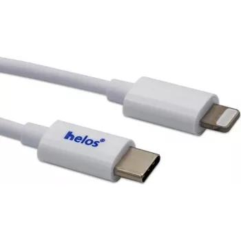 Kabel USB-C na Lightning helos 718011 — 1 m, biały, synchronizacja danych i ładowanie