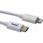 Kabel USB-C na Lightning helos 718011 — 1 m, biały, synchronizacja danych i ładowanie