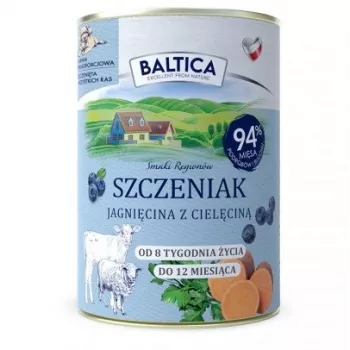 BALTICA regional flavours Puppy Lamb with veal - mokra karma dla psa - 400g