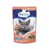 Mokra karma dla kota PREVITAL Cat Food Mix 4 smaki — kurczak, cielęcina, łosoś, drób, 96 x 100 g saszetek (9,6 kg, dorosły)