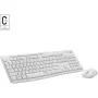 Zestaw Logitech MK295 Cicha Klawiatura i Mysz, Biały, Bezprzewodowy przez Odbiornik USB, Szwajcarski, 920-009872