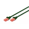 Kabel sieciowy Digitus CAT 6 U/UTP RJ-45 Cat6 2m zielony