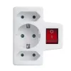 Maclean MCE215 adapter wielogniazdowy, 1x16 A + 2x2.5 A Schuko
