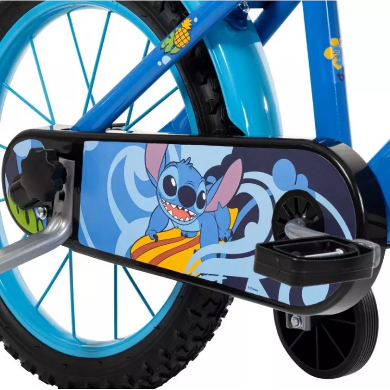 Children's bike HUFFY Disney Stitch 16-inch with training wheels, coaster brake