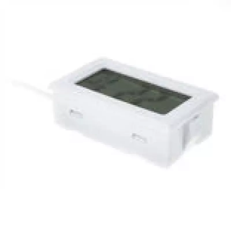 Cyfrowy termometr Lamptron TS708 z gwintowanym złączem G1/4 cala, biały