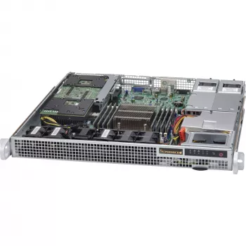 Super Micro Supermicro SC514 R407W - Obudowa serwerowa - montaż w szafie RACK - 1U - SATA/SAS - bez możliwości wymiany podczas pracy - 400 W (CSE-514-R407W)