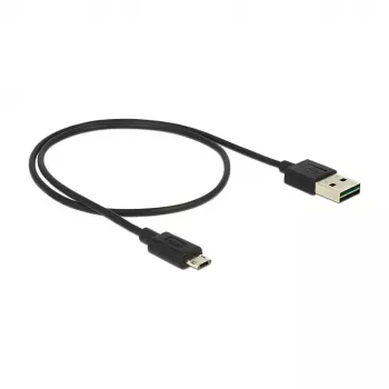Kabel USB DeLOCK 83845 USB 2.0 0,5 m USB A Micro-USB B Czarny