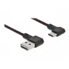 Kabel USB DeLOCK EASY-USB 2.0 wtyk męski typu A na wtyk męski typu C 0,5 m czarny