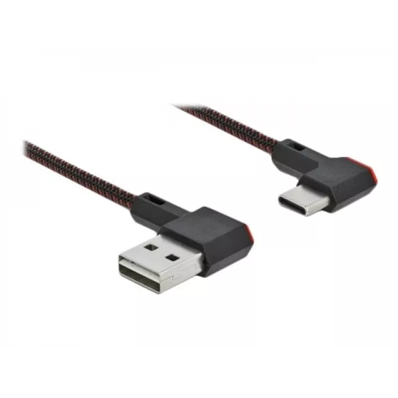 Kabel USB DeLOCK EASY-USB 2.0 wtyk męski typu A na wtyk męski typu C 0,5 m czarny