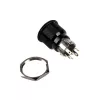 DimasTech wandaloodporny przycisk 22 mm Czarnyline Dot RGB PD223