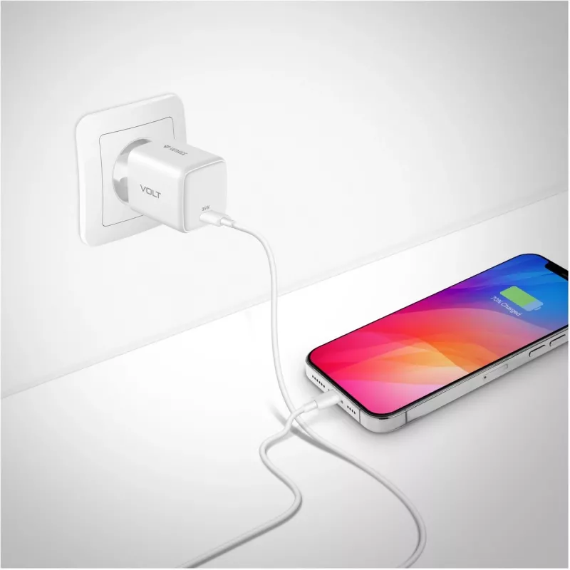 Ładowarka ścienna USB C 35W 3A Power Delivery 3.0 QC 3.0 Biała