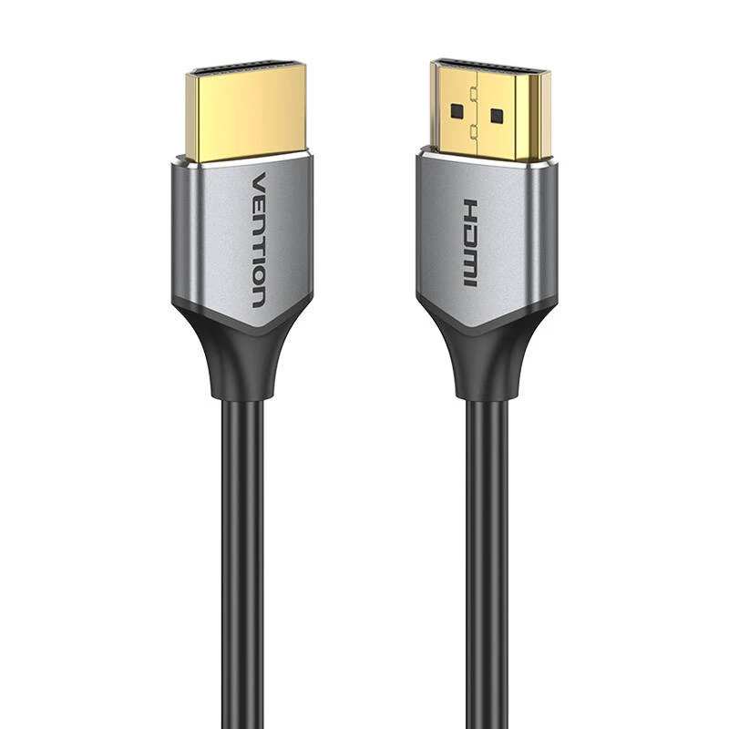 Ultracienki kabel HDMI HD Vention ALEHF 1m 4K 60Hz (szary)