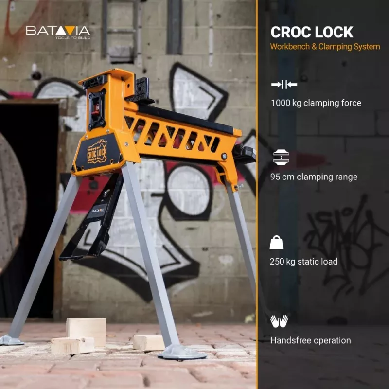 Batavia B.V. | Croc Lock Stół warsztatowy i stacja mocująca