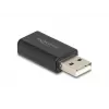 DeLOCK adapter przejściówka kablowa USB 2.0 Typ-A 3,5 mm 4-pin Czarny 68001