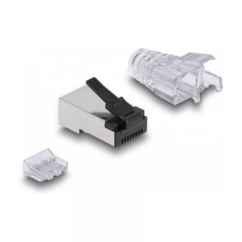 DeLOCK Wtyk modułowy RJ45 Kat.6 zestaw 50 szt. z niezawodną zatrzaską