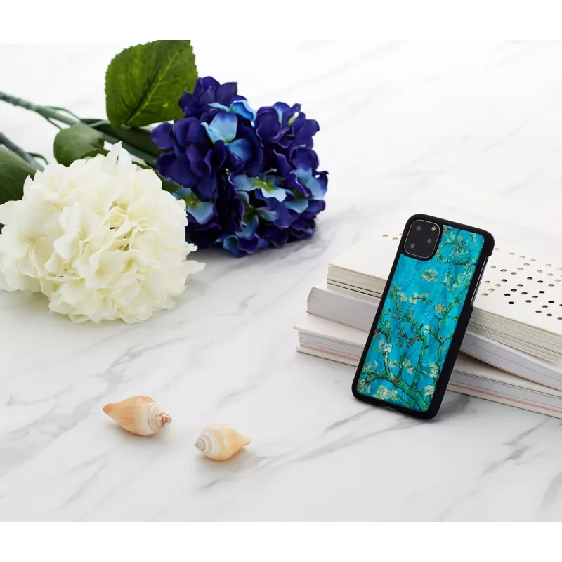 Etui ochronne na smartfona iKins do iPhone 11 Pro Max — Almond Blossom Czarny