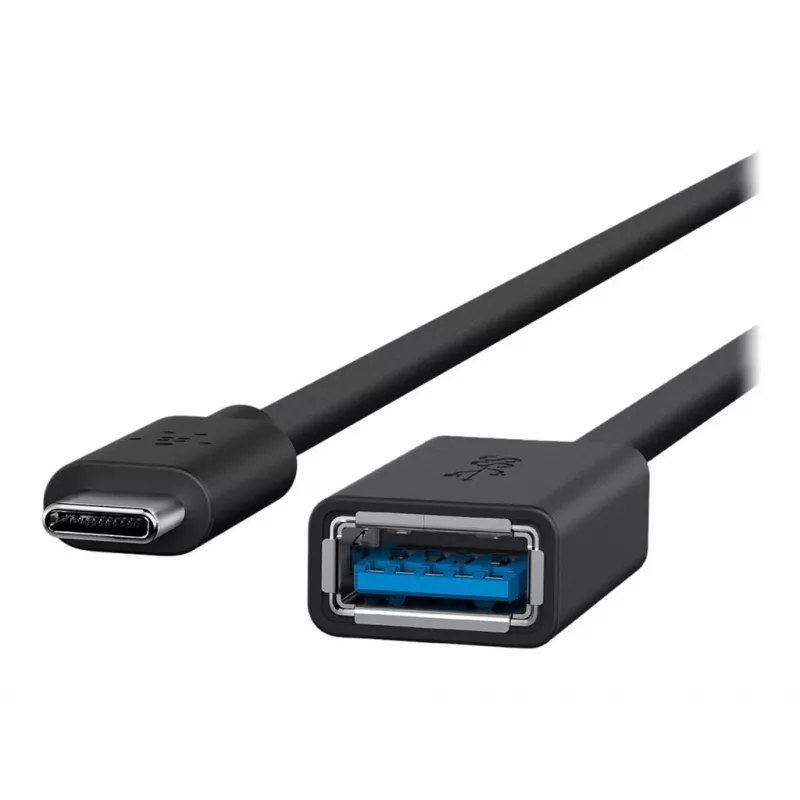 Belkin USB 3.0 Gniazdo 5 Gbit/s USB-C na USB-A 1m Szary (F2CU036BTBLK)
