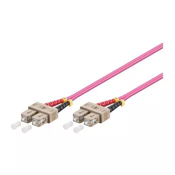 Kabel krosowy światłowodowy Duplex OM4 (wielomodowy, 50/125) SC/SC, LSZH, odwracalna polaryzacja, 3 m, Good Connections®