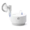 Nebulizator stołowy Omron C28P o wydajności 10 ml/min, wielkości cząstek 2,65 µm, biały, wymiary 265×195×143 mm