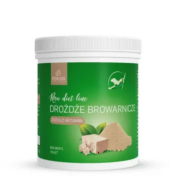 POKUSA RawDietLine drożdże piwne - suplementy dla psów i kotów - 250g
