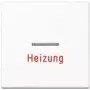 JUNG Wippe Aufs.Heizung/Notsch. für Kontrollschalter A 590 H WW A590HWW