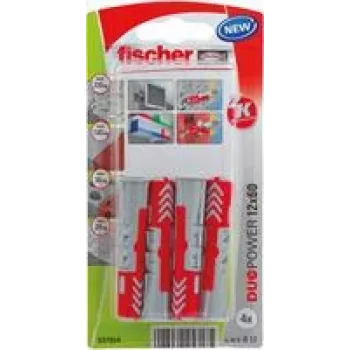 Fischer DuoPower 12 x 60 K NV kołek rozporowy 60 mm 537654 1 zestaw (537654)