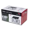 Lampa LED Solar Maclean IP65 z czujnikiem ruchu i zmierzchu 4W 320lm 4000K Li-ion 1200 mAh 3 tryby pracy Naświetlacz Oświetlenie bezpieczeństwa Ogrodu Wejścia HQ