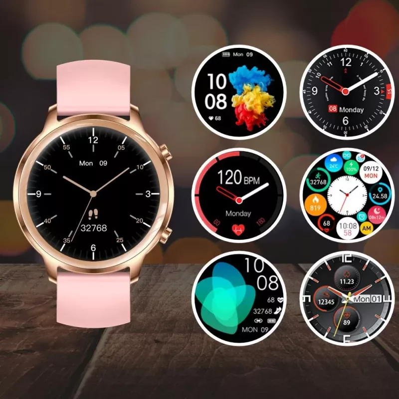 Smartwatch Manta Kelly 3.35 cm Różowy