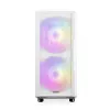 Obudowa PC MODECOM AMIRANI ARGB Midi Tower Biała — ATX/ITX, 35 cm GPU, 16.5 cm cooler CPU, 2x200 mm wentylatory