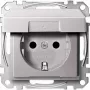 Gniazdo wtyczkowe Merten MEG2310-0460 CEE 7/3 Aluminium (MEG2310-0460)